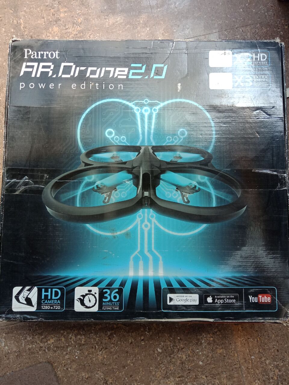 派诺特Parrot AR.Drone 2.0 二代飞行器安卓苹果手机遥控无人飞机