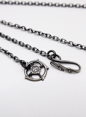 925纯银十字链男女复古通用项链