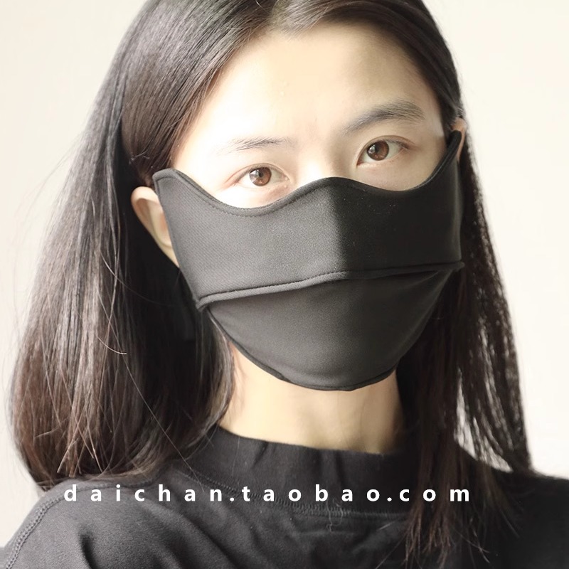 冬季加宽加大保暖口罩 秋冬季男女生出行口罩 防晒护脸防风厚面罩