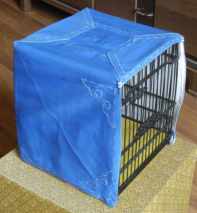 鸟笼绣眼鸟苏笼用笼衣笼布罩双层面料手工缝制绣花板笼亮笼尺寸齐