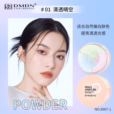 DMDN小光圈旋转柔焦蜜粉轻薄透气遮瑕控油散粉防汗不易脱妆定妆粉