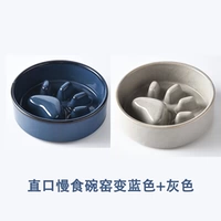 Прямая -медленная медленная чаша печь становится синей+серой