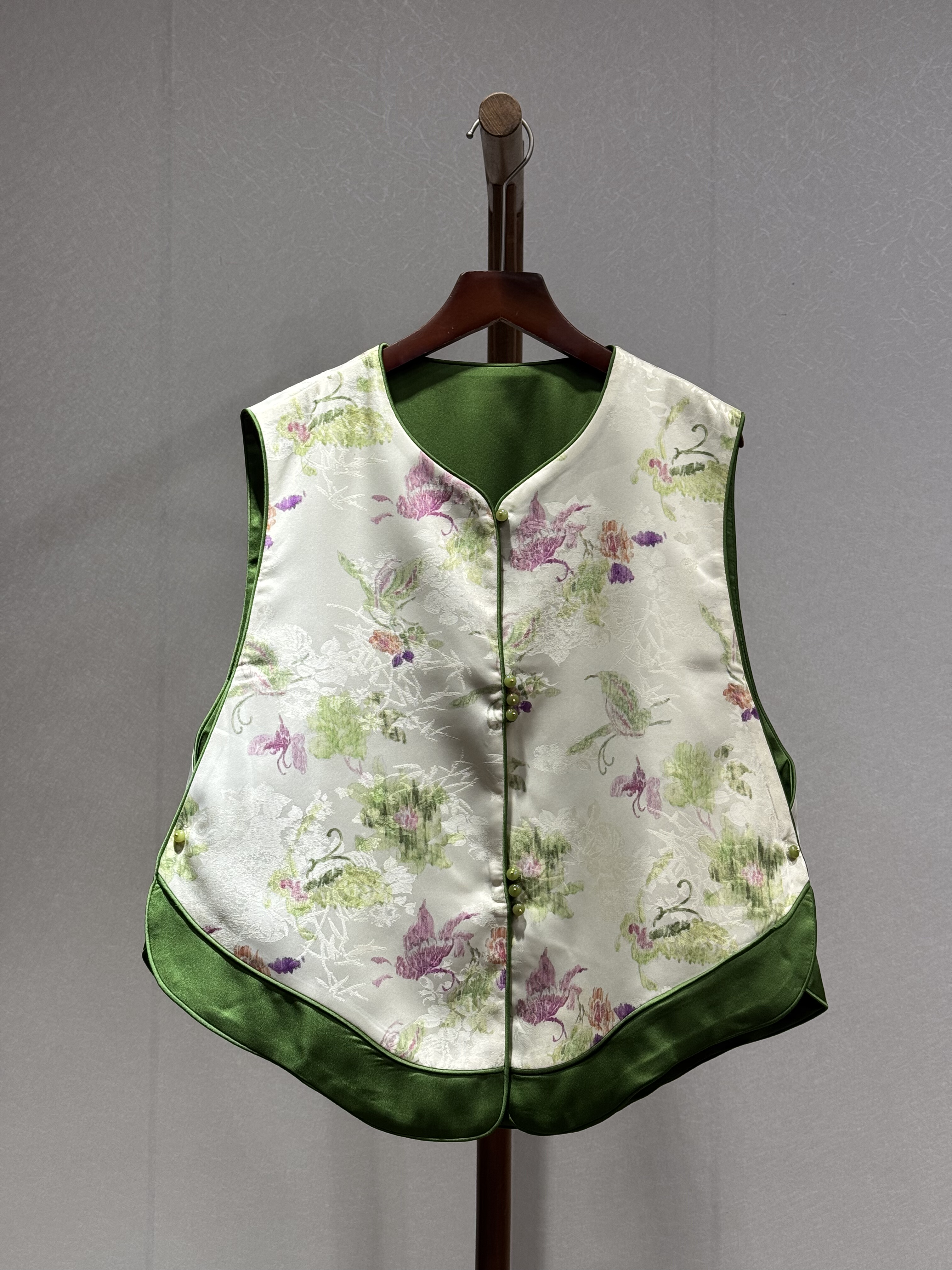 小众设计 重锻织锦提花 高级感气质显瘦数码提花马甲8581,女装/女士精品,马夹,淘宝优惠券,粉丝福利购,淘宝优惠卷