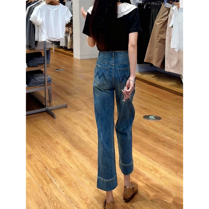 直筒牛仔裤女直筒牛仔裤女九分