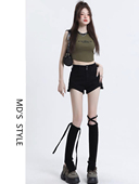 黑色牛仔短裤 子 高腰辣妹显瘦紧身超短a字热裤 女秋冬秋季 2026新款