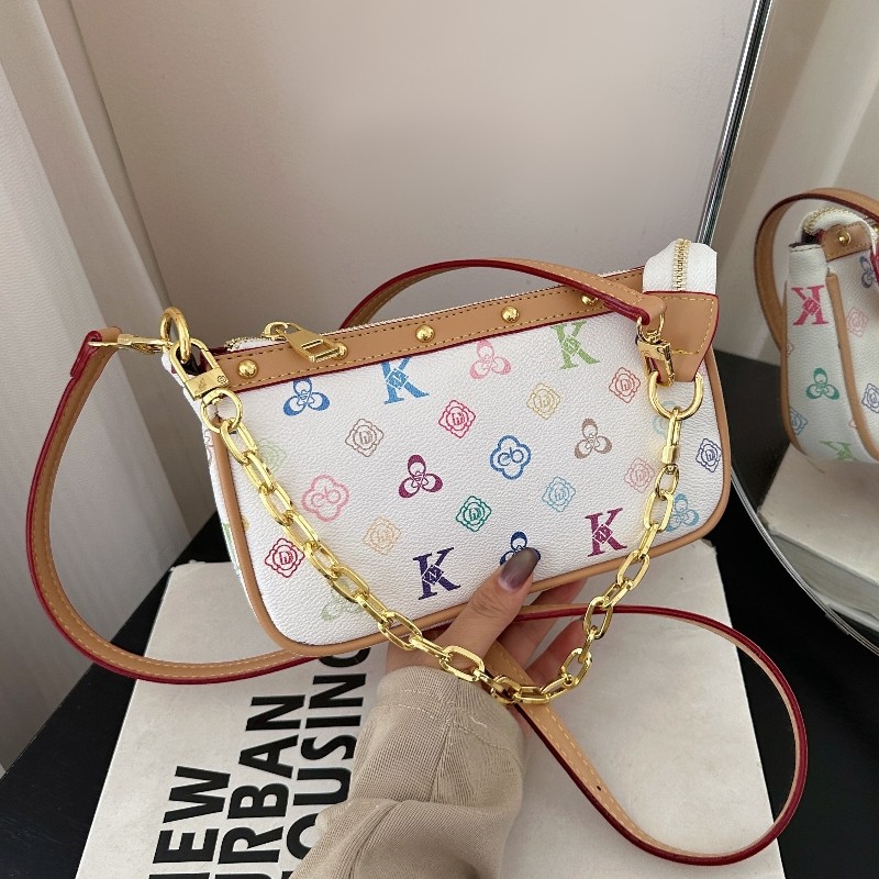 斜挎包包女式2025新款秋季小个轻奢小众高级感老花腋下单肩小方包,箱包皮具/热销女包/男包,小方包,淘宝优惠券,粉丝福利购,淘宝优惠卷