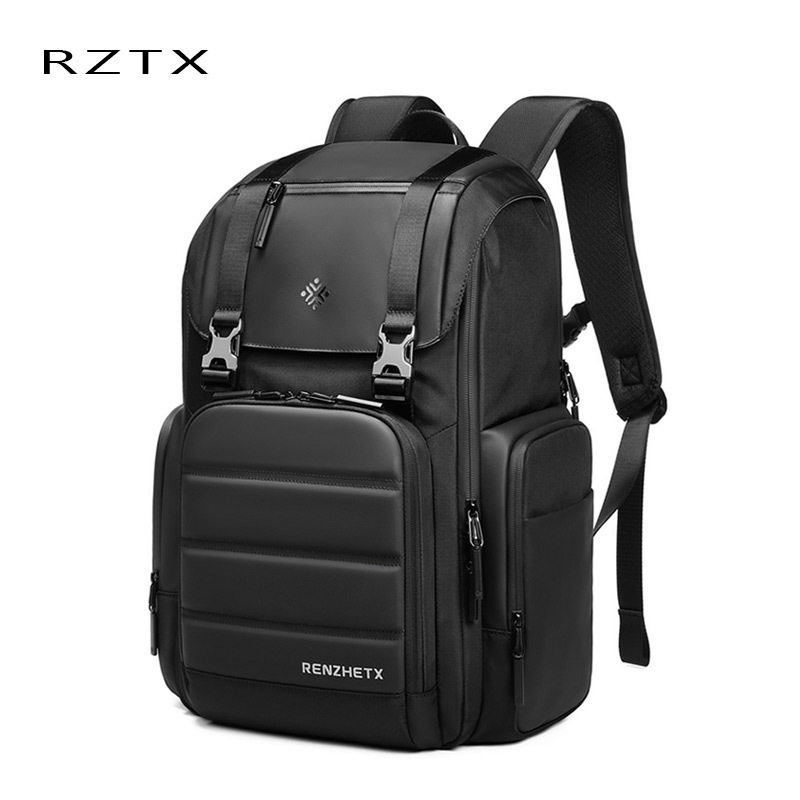 RZTX多功能户外双肩包男韩版牛津布大容量通勤商务背包防水
