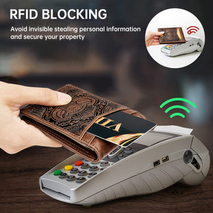 印花零钱包 耐磨pvc复古高档皮夹时尚 英皇保罗男士 钱包新款