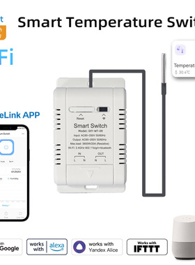 易微联Ewelink温度智能开关温湿度智能通断器alexa google语音