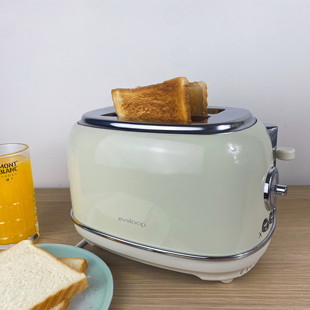 出口两片全自动多功能多士炉吐司机家用烤面包早餐机复古Toaster