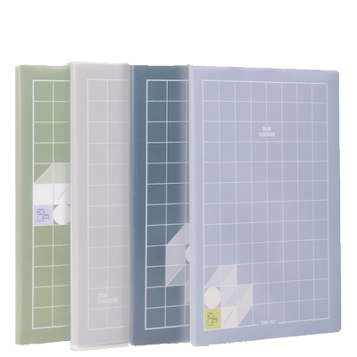 得力笔记本加厚胶套32k16k横线本