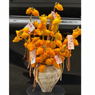 五代同堂果鲜切花束装饰真花黄金果浆果年宵花室内插花桌面摆件