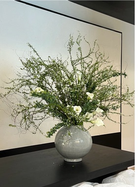 雪柳鲜枝水培鲜切水养植物鲜花小众侘寂风枝条家用鲜花桌面装饰