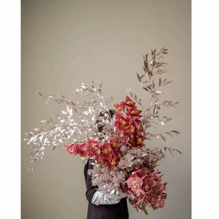 荷兰进口大花惠兰鲜切花慧兰熊猫竹瓶插花真花水培乔迁软装饰摆件