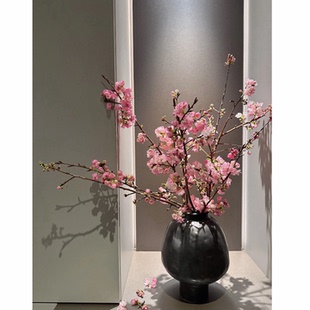 新鲜采摘粉樱花束鲜花家用插花水养家居软装真花瓶插花桃花装饰