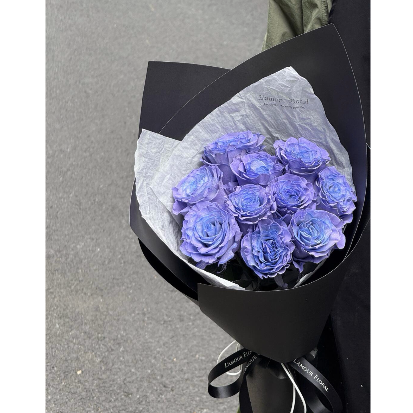 厄瓜多尔进口玫瑰花束蓝心薰衣草送女友生日礼物情人节上海鲜花