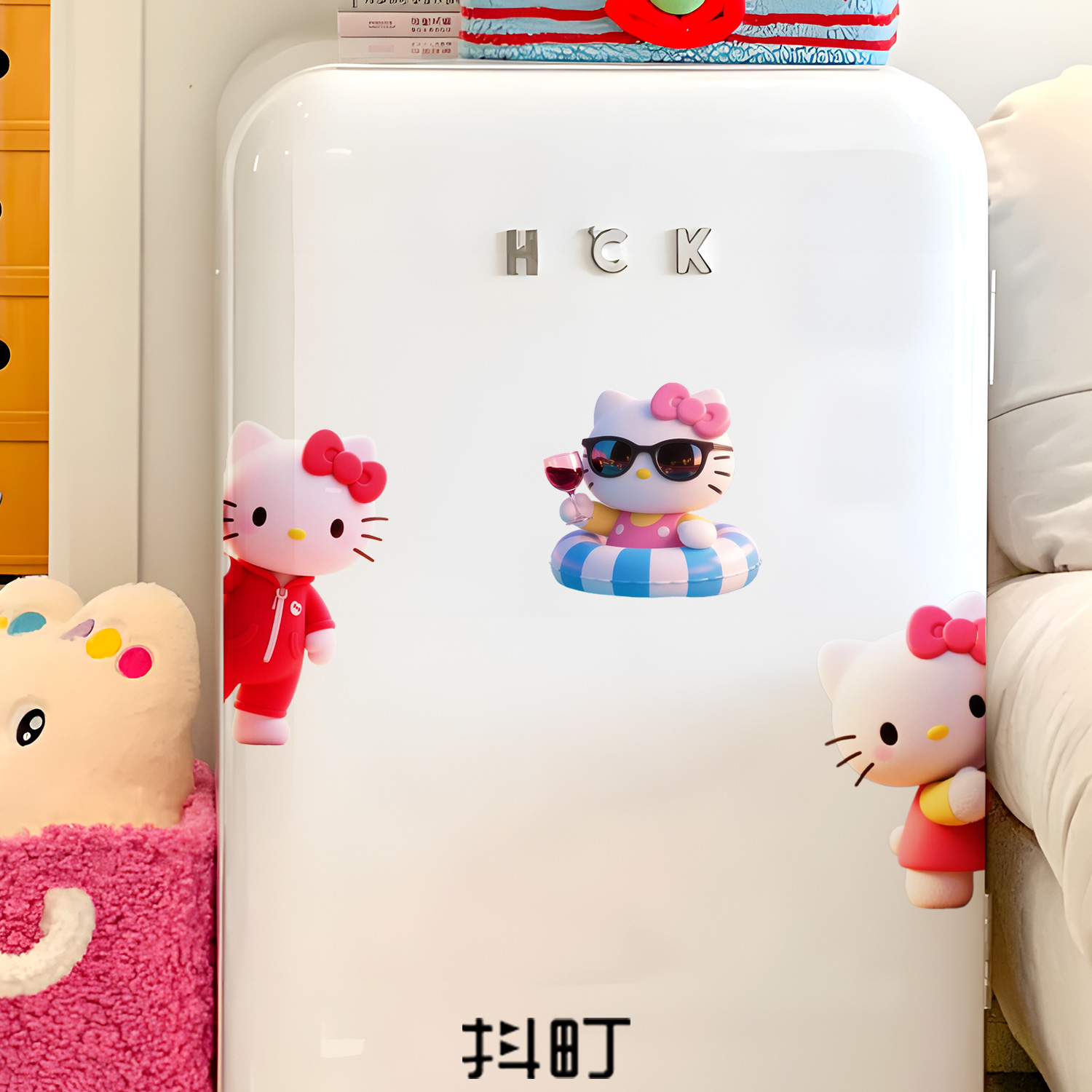HelloKitty冰箱卡通可爱装饰贴
