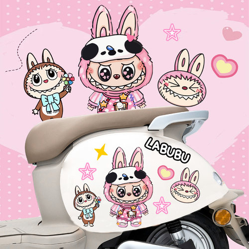 电动车卡通个性创意防水贴纸