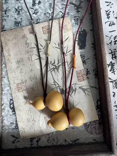小葫芦项链绳可调节可拆卸藏风新中式文玩棉绳纯手工编织
