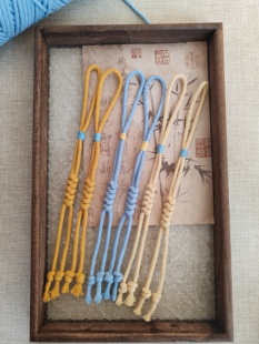 18.9三根葫芦挂绳八宝奶瓶葫芦腰绳4mm手工编织