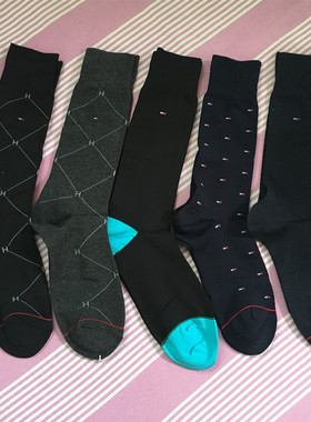 外贸欧美袜子男长高筒袜男士西装西裤秋冬黑色长款潮高腰小腿商务