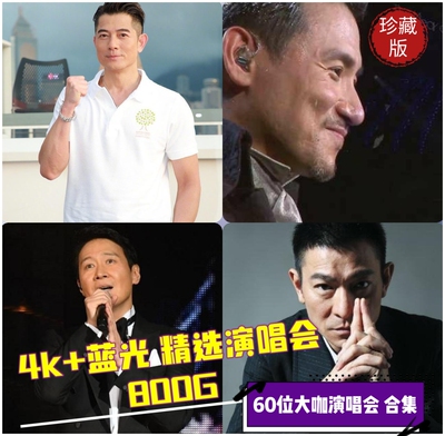4K画质经典演唱会精选粤语国语宝丽金80年代怀旧经典老歌网盘发货