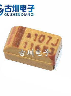 钽电容 3216 1206A型 100UF6.3V 6V100UF 107J 100UF 黄色胆电容