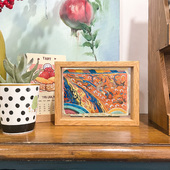 飞乐鸟又梦敦煌古法纸涂色礼盒 饰画 珠光水彩颜料绘画线稿桌摆装