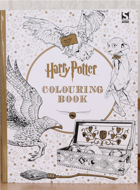 英文版哈利波特harry potter coloring book奇趣魔幻涂色书涂鸦本