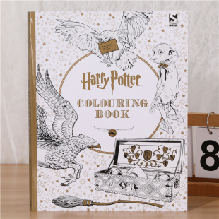 coloring potter book奇趣魔幻涂色书涂鸦本 哈利波特harry 英文版