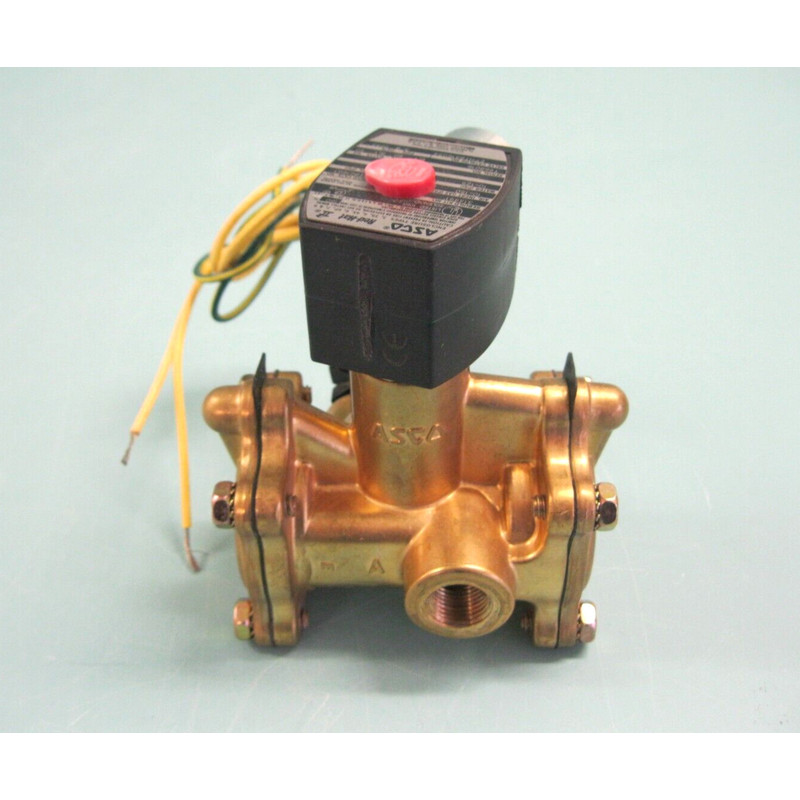 3/8 英寸 NPT Asco Red-Hat II EFHT8316G54 黄铜电磁阀 H3