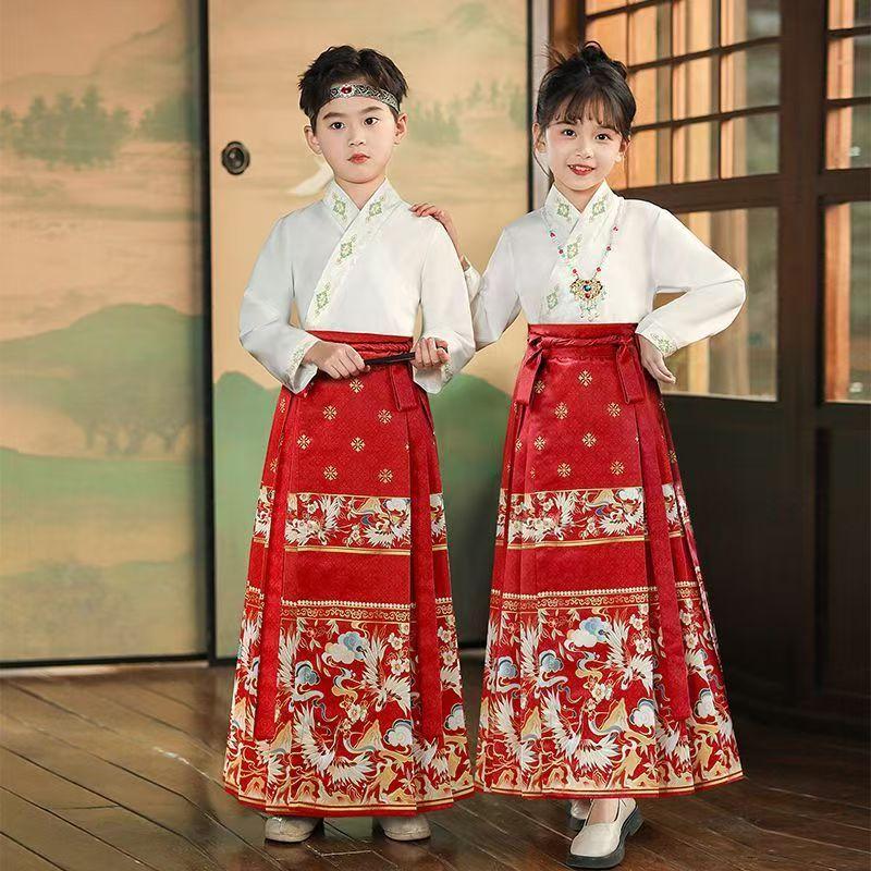 儿童汉服套装古装表演演出服