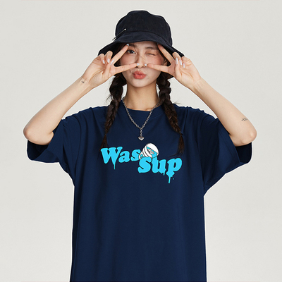 WASSUPPASSERSBYTIDE国潮短袖