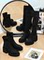 MEIYANG [SPOT] WOMENS GROUP ELASTIC BOOTS BLOCK HIGH HEEL THICK-SOLED HEIGHTENED BOOTS MID-BARREL RIDER BOOTS