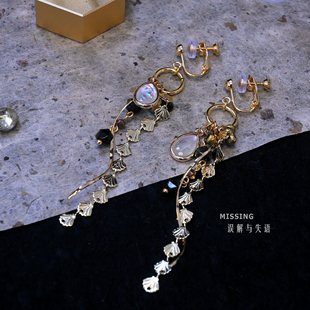 【赴宴的维纳斯】Missing原创行星系列金星Venus典雅流苏耳饰耳夹