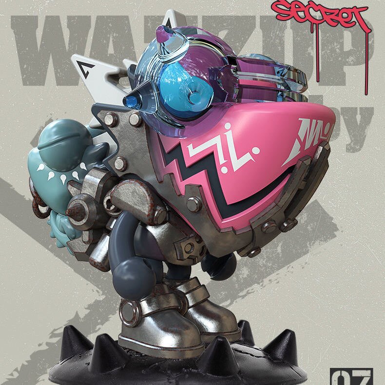 lamtoys变色龙8代废土乐队潮玩手办摆件男生生日礼物恐龙盲盒公仔