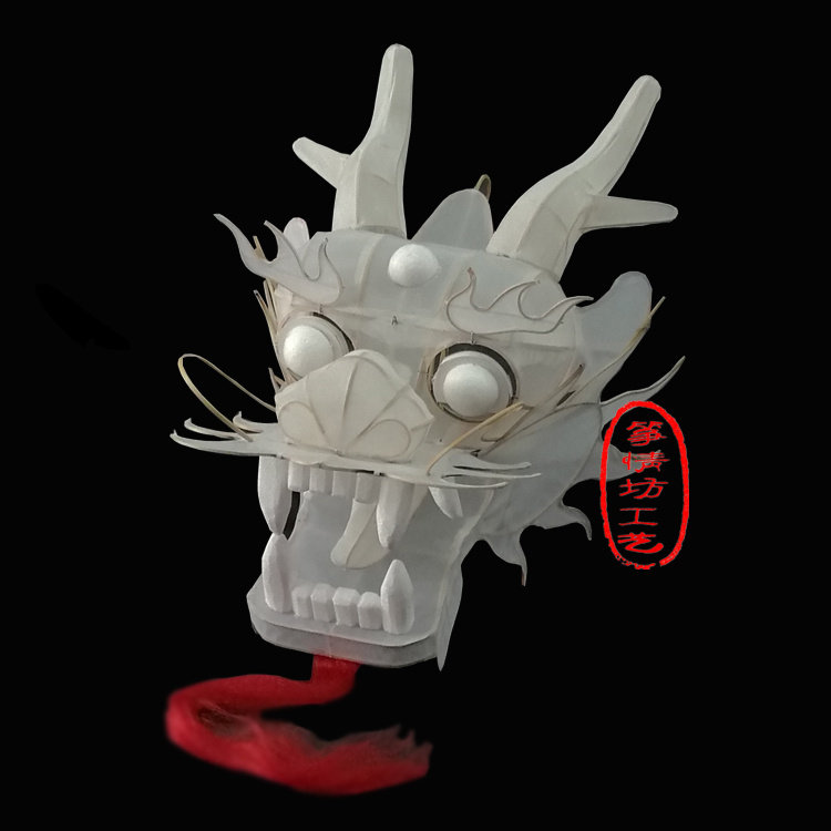 龙头蜈蚣风筝传统长龙风筝大型串类空白龙头风筝潍坊风筝厂家定制