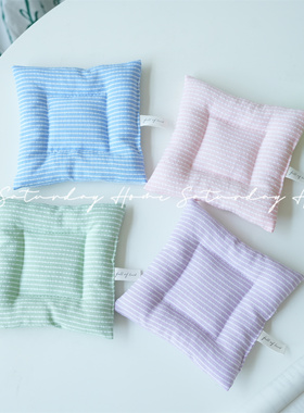 SaturdayHome自制ins韩式夹棉杯垫条纹清新餐桌布艺隔热垫餐垫