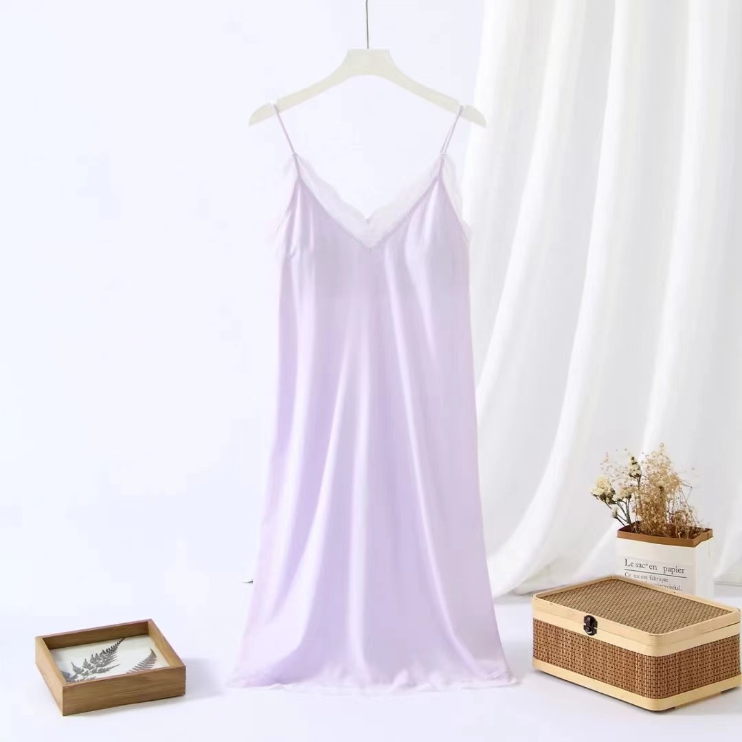 专柜正品 芬怡2022纯色夏季性感吊带睡裙4567 国内代购 不能退换