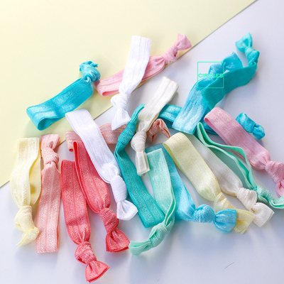 彩色弹力蝴蝶结发饰套装