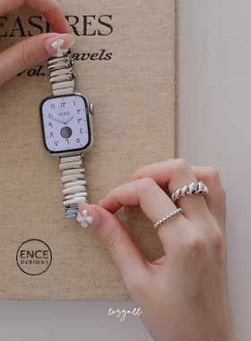 cosyacc 适用苹果手表电镀金属iwatch910代se高级小蛮腰s11表带
