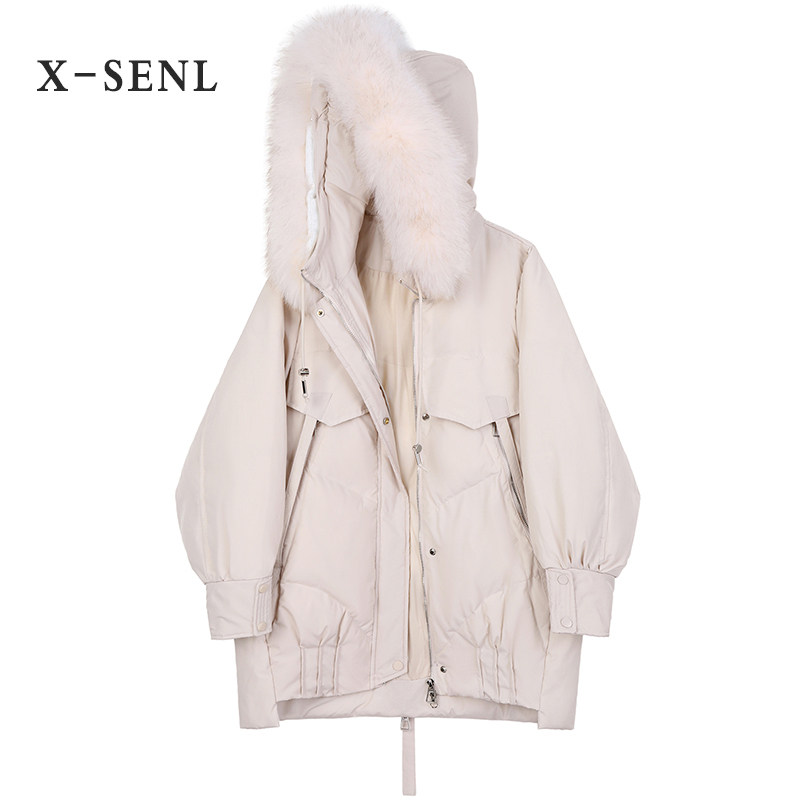 VEGA CHAN连帽羽绒服女2020冬装新款韩版时尚保暖貉子毛羽绒外套|ruв категории упаковка, подарочная упаковка, 圣诞礼品包装 - от Buy2taobao.com для оказания профессиональной услуги покупки агента Taobao