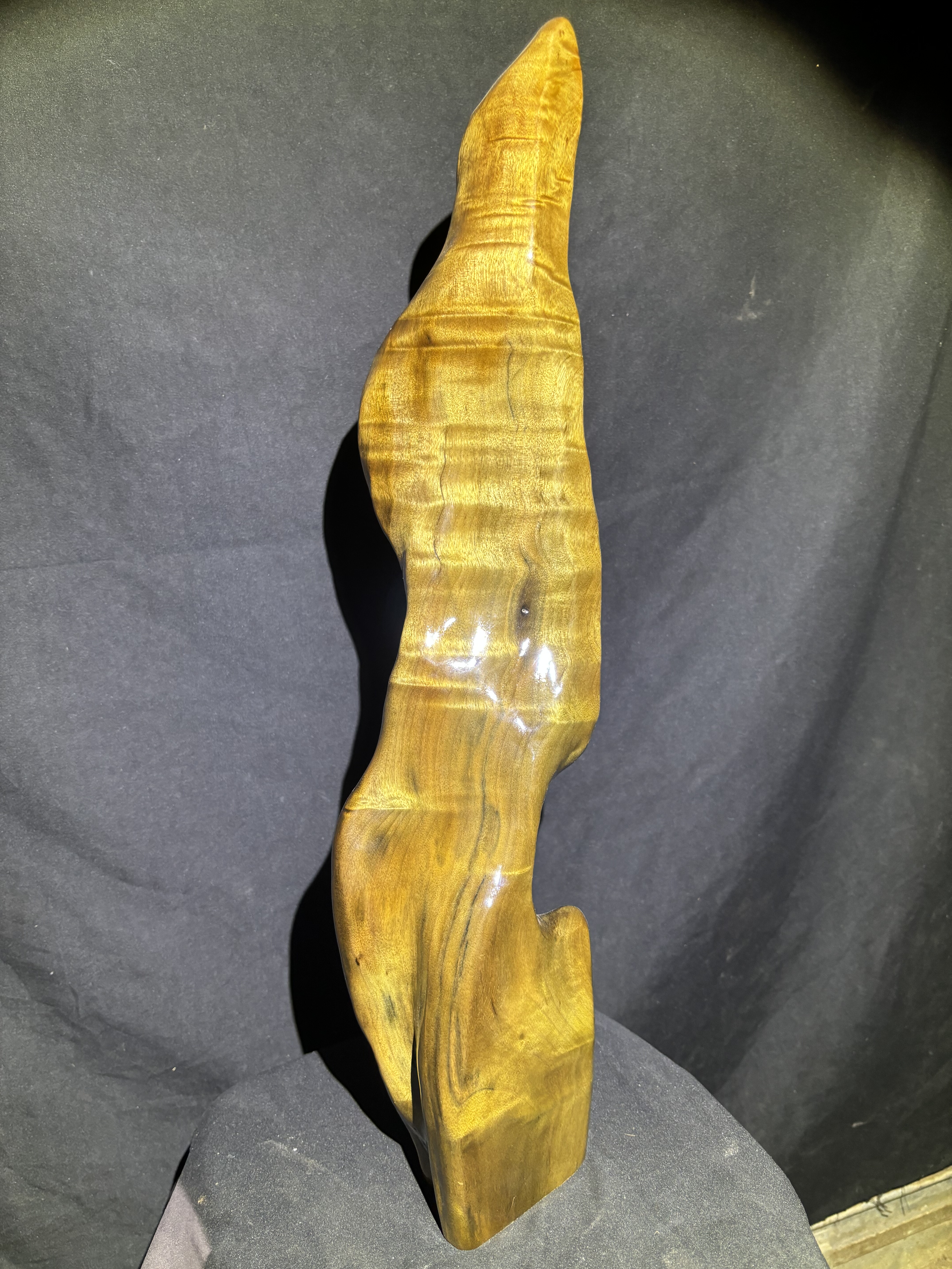 阴沉金丝楠乌木料小叶桢楠香味保真正品阴沉黄料水波纹摆件收藏品