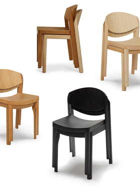 sort英国Established&Son木若椅实木餐椅靠背椅可重叠MAURO CHAIR