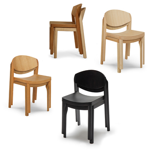 sort英国Established&Son木若椅实木餐椅靠背椅可重叠MAURO CHAIR