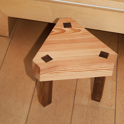 手工实木三角凳复古拼色小凳子