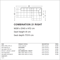 Комбинация 21 Право длиной 281 стабильная 8-12 месяцев