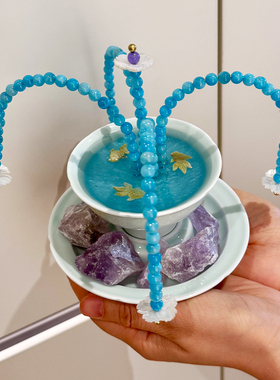 sort中国浮笙门Fusen涌泉香报香薰扩香石装饰摆件新中式现代简约