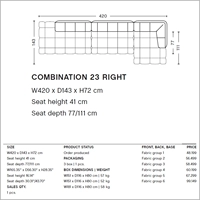 Комбинация 23 Право длины 420 Установка 8-12 месяцев
