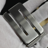3.8皮带扣头男板扣不锈钢平滑扣防过敏腰带扣3.5cm配件纯牛皮裤 带